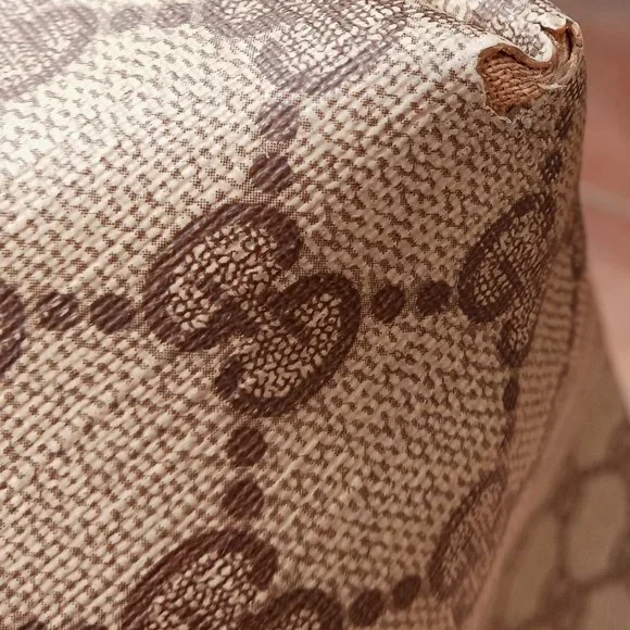 SALE! Vintage Gucci Sherry Line Guccissima Monogram Leather Tote Shoulder Bag - Picture 13 of 16